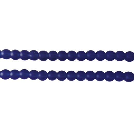 Cobalt blue recycled glass necklace